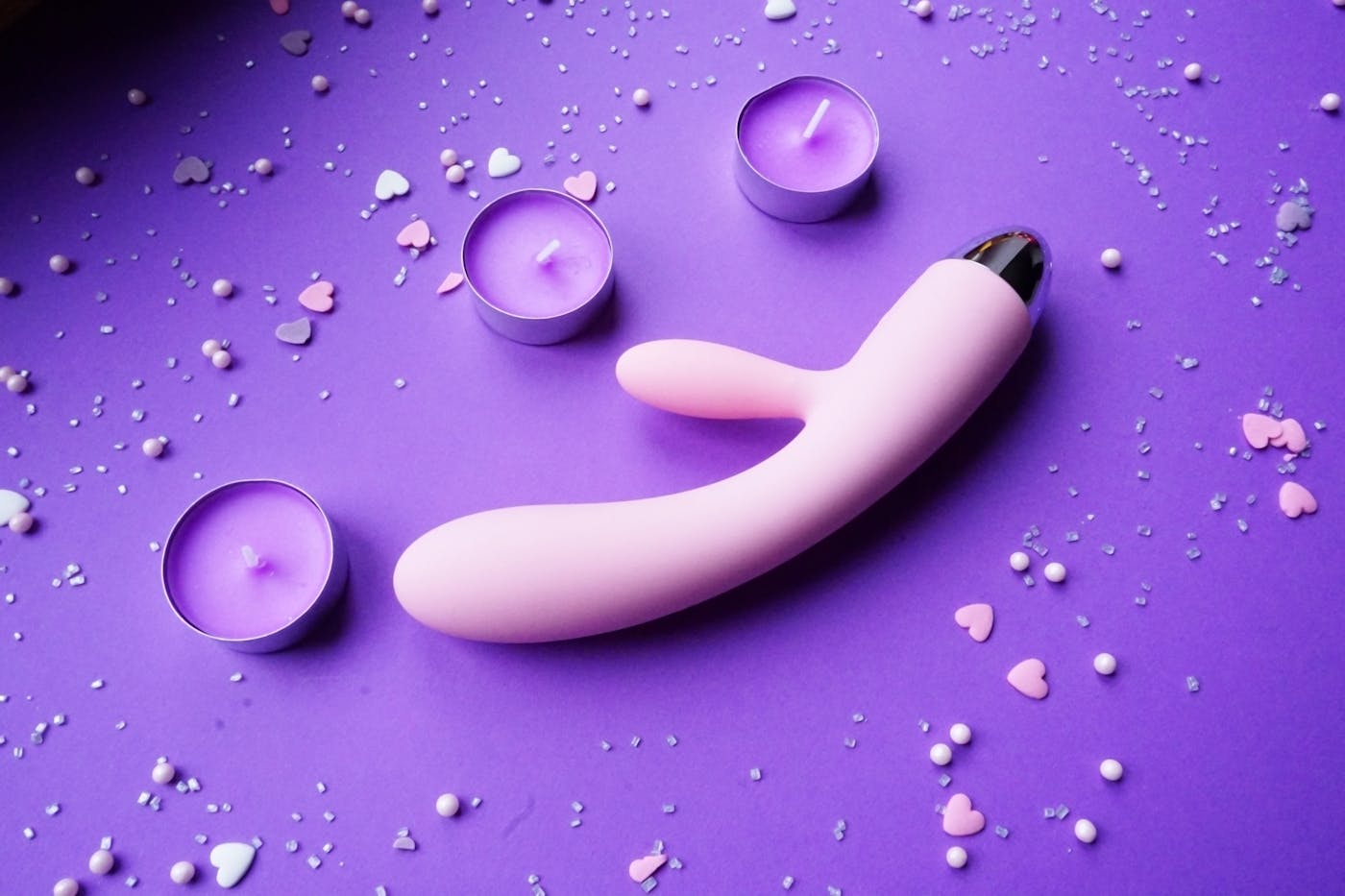 Adult toy shown in a clean purple product shot